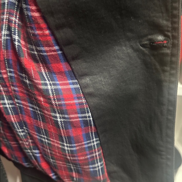 Black Moto Jacket with Asymmetrical Zipper - Picture 5 of 5